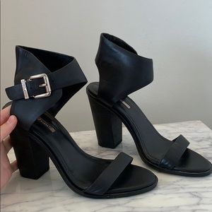 BCBG generation black block heels